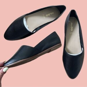 ALDO Blanchette Black Loafers – Brand New, Pointed Toe